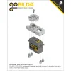 מחזיק מנוע Compact ServoBlock™ למנועי סרוו בגודל סטנדרטי עם ציר 3F-25T, רוחב 27 מ"מ