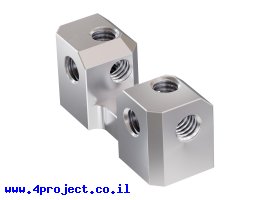 תמונה של מוצר חיבור ריבועי 90 מעלות, דגם (2-1) - חבילה של 2