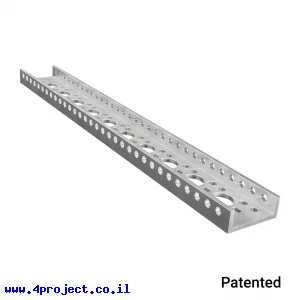 פרופיל אלומיניום goBILDA נמוך מיני סדרה 1143 - אורך 264 מ"מ, 10 חורים