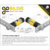פרופיל אלומיניום goBILDA נמוך מיני סדרה 1143 - אורך 360 מ"מ, 14 חורים