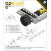 פרופיל אלומיניום goBILDA נמוך מיני סדרה 1143 - ערכה של 17 גדלים