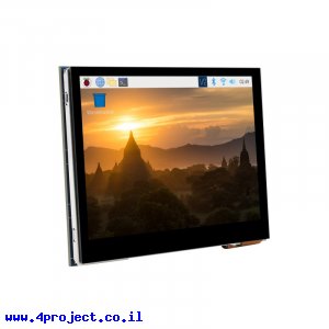 מסך מגע LCD 3.5" 640x480, ממשק RPi