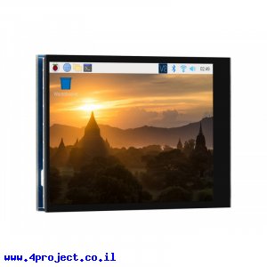 מסך מגע LCD 2.8" 640x480, ממשק RPi