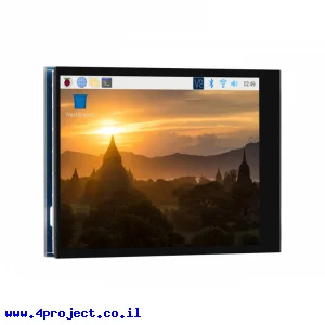 מסך מגע LCD 2.8" 640x480, ממשק RPi